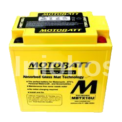 MBTX16U Motobatt 12V AGM Battery