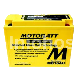 MB16AU Motobatt 12V AGM Battery
