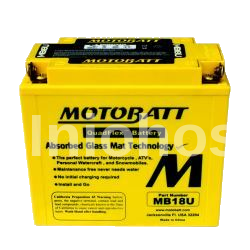 MB18U Motobatt 12V AGM Battery